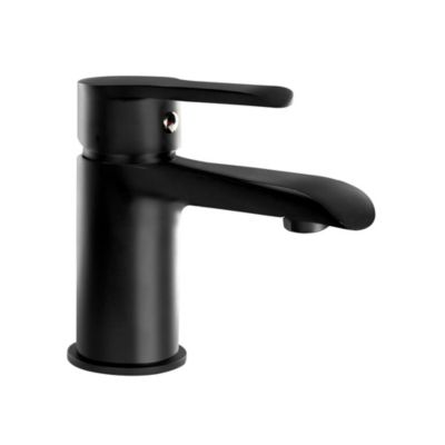 Mitigeur de lavabo H.11,9 cm, noir mat, Kramer King