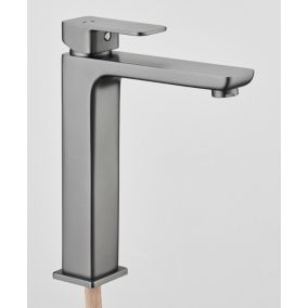 Mitigeur de lavabo haut XL graphite Edouard Rousseau Deok