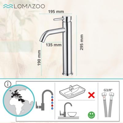 Mitigeur de lavabo LOMAZOO chromé Nemesis