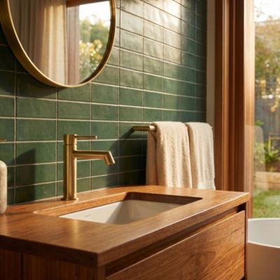 Mitigeur de lavabo M doré Essebagno Cargo