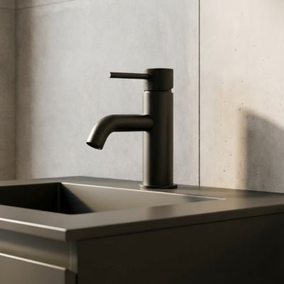 Mitigeur de lavabo M noir mat, Owens GoodHome