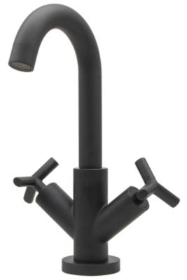 Mitigeur de lavabo noir Essebagno Essekross