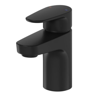 Mitigeur de lavabo noir GoodHome Cavally S