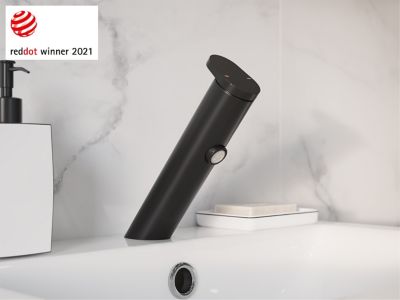 Mitigeur de lavabo noir mat GoodHome Nyasa
