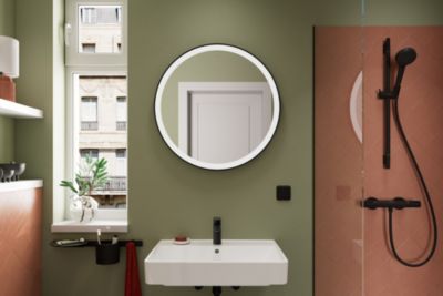 Mitigeur de lavabo noir mat Hansgrohe Vernis Blend 100