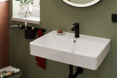 Mitigeur de lavabo noir mat Hansgrohe Vernis Blend 100