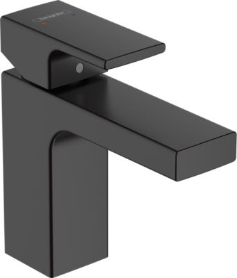 Mitigeur de lavabo noir mat Hansgrohe Vernis Shape 100