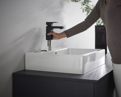 Mitigeur de lavabo noir mat Hansgrohe Vernis Shape 100