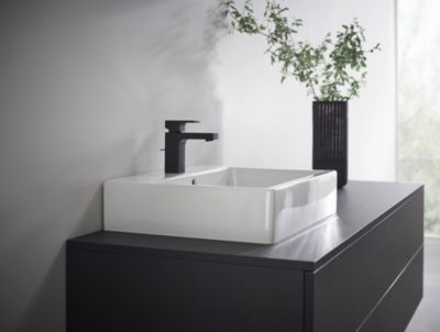 Mitigeur de lavabo noir mat Hansgrohe Vernis Shape 100