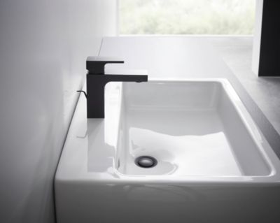 Mitigeur de lavabo noir mat Hansgrohe Vernis Shape 100