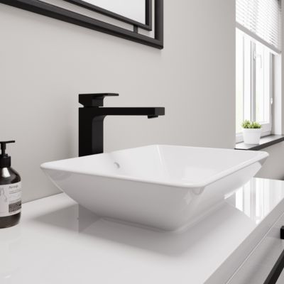 Mitigeur de lavabo noir mat Hansgrohe Vernis Shape