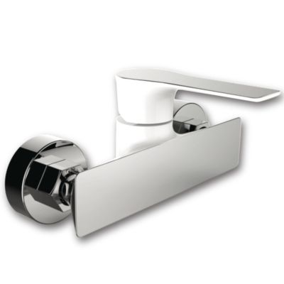 Mitigeur douche mécanique blanc chromé Essebagno Lover