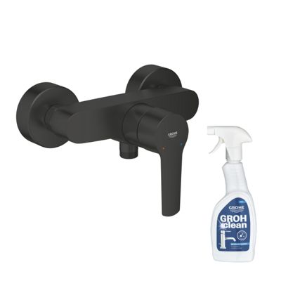 Mitigeur douche mécanique GROHE Start noir + nettoyant GrohClean