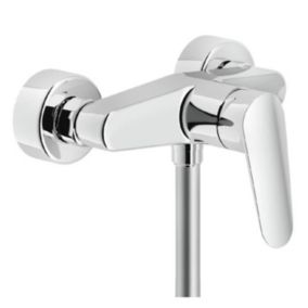 Mitigeur douche mural - Marque - Modèle - Finition chromé - Certifié ACS - Norme NF