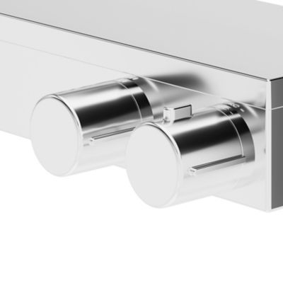 Mitigeur douche thermostatique chrome GoodHome Kolima