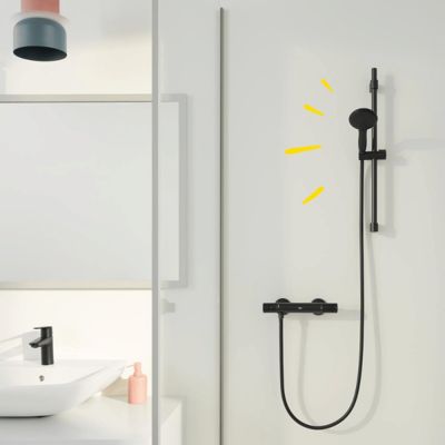 Mitigeur douche thermostatique GROHE Precision Start noir