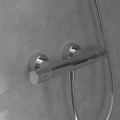 Mitigeur douche thermostatique VILLEROY ET BOCH Universal rond Chrome