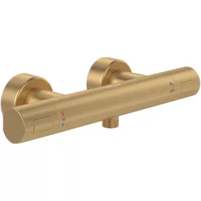 Mitigeur douche thermostatique VILLEROY ET BOCH Universal Taps & Fittings rond Brushed Gold