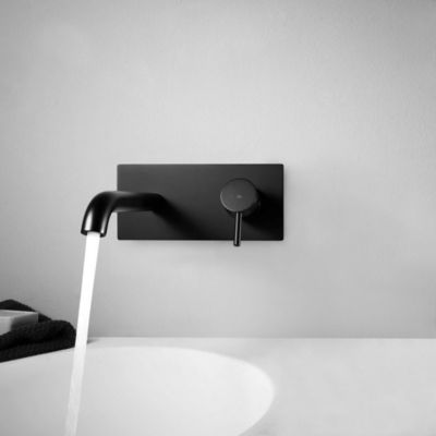 Mitigeur encastré lavabo noir Essebagno Envol