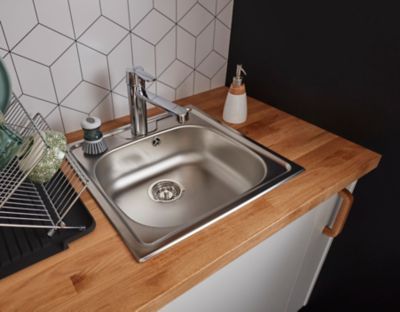 Mitigeur évier de cuisine medium chrome Grohe