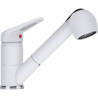 Mitigeur Franke Novara Plus Couleur Douchette - Blanc Artic (Moucheté) coloris Blanc Artic (Moucheté)
