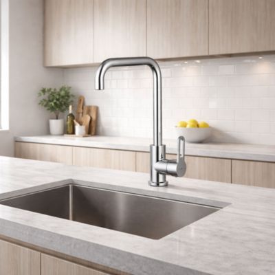 Mitigeur haut de cuisine Baltic H. 34,7 cm acier chromé