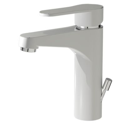 Mitigeur lavabo avec vidage Marco Mammoliti Coldstart en métal couleur blanc