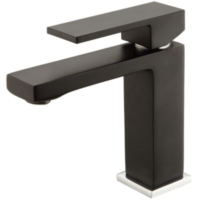 Mitigeur lavabo bas noir Essebagno Fangolo