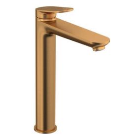 Mitigeur lavabo DUVARIT Wave XL sans vidage bronze brossé