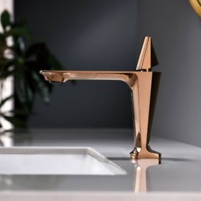 Mitigeur lavabo en laiton Or rose - Tureis