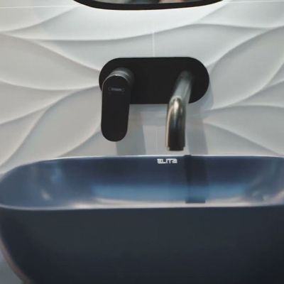Mitigeur lavabo encastré mural Vernis Blend Noir mat 71576670 Hansgrohe