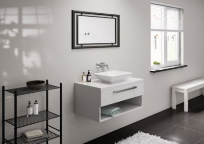 Mitigeur lavabo encastré mural Vernis Shape Chromé 71578000 Hansgrohe