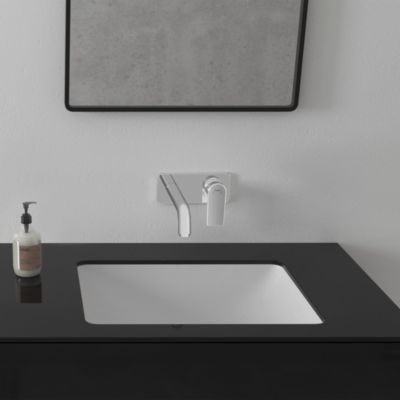 Mitigeur lavabo encastré mural Vernis Shape Chromé 71578000 Hansgrohe