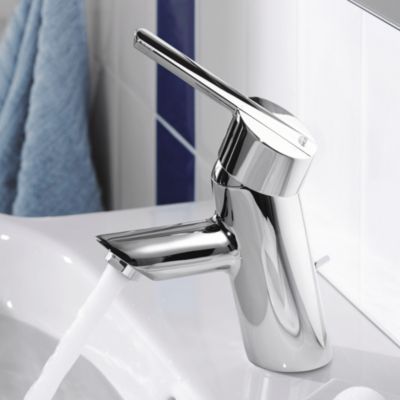 Mitigeur lavabo GROHE Quickfix Feel avec tirette et vidage taille S