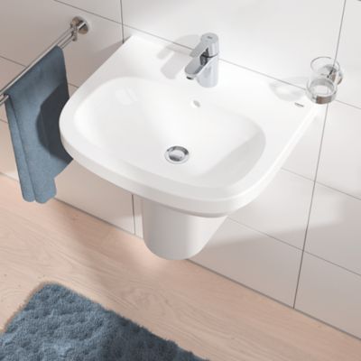 Mitigeur lavabo GROHE Quickfix Start 2021 avec tirette et vidage chromé taille S + nettoyant GrohClean