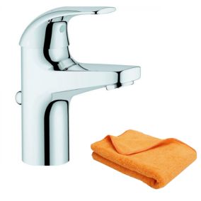 Mitigeur lavabo GROHE Quickfix Start Curve taille S + microfibre