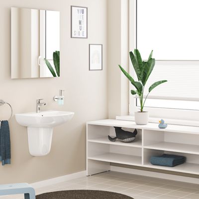 Mitigeur lavabo GROHE Quickfix Start Edge taille S + nettoyant GrohClean