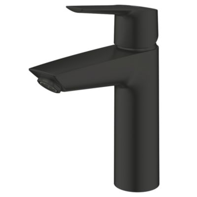 Mitigeur lavabo GROHE Start ouverture eau froide noir M + microfibre