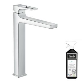 Mitigeur lavabo HANSGROHE 260 poignée étrier chrome + nettoyant Briochin