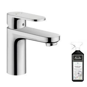 Mitigeur lavabo HANSGROHE 70 sans tirette ni vidage chrome + nettoyant Briochin