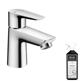 Mitigeur lavabo HANSGROHE économie d'eau chrome + nettoyant Briochin