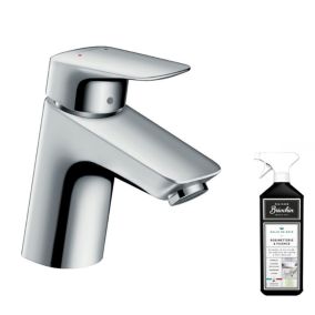 Mitigeur lavabo HANSGROHE Logis 70 avec tirette et vidage chrome + nettoyant Briochin