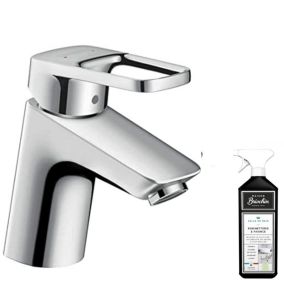 Mitigeur lavabo HANSGROHE Logis Loop 70 avec tirette et vidage chrome + nettoyant Briochin