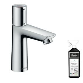 Mitigeur lavabo HANSGROHE Talis Select E 110 sans tirette ni vidage chrome  + nettoyant Briochin