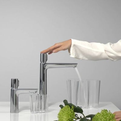 Mitigeur lavabo HANSGROHE Talis Select E 110 sans tirette ni vidage chrome  + nettoyant Briochin