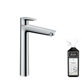 Mitigeur lavabo HANSGROHE Talis Select E 240 avec tirette et vidage chrome + nettoyant Briochin