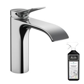 Mitigeur lavabo HANSGROHE Vivenis 110 sans tirette ni vidage Chromé + nettoyant Briochin