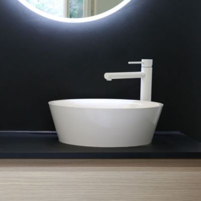 Mitigeur lavabo haut blanc Essebagno Luisa