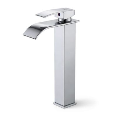 Mitigeur lavabo haut cascade chromé vasque à poser robinet salle de bain EVIO