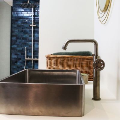 Mitigeur lavabo haut façon inox Essebagno Indus